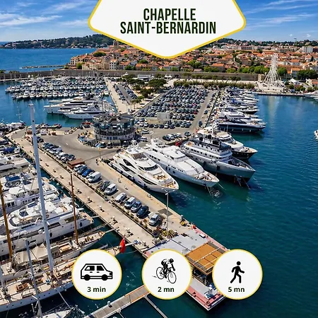 Grand Azur - Ideal Couple En Escapade Vieil - Terrasse - Climatisation - Wifi Hd - Gravette & Gare Sncf 5min A Pied - Port Vauban A Pied - Vieille 公寓 昂蒂布